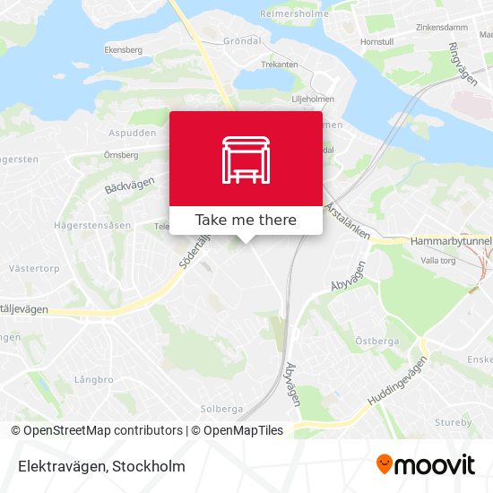 Elektravägen map