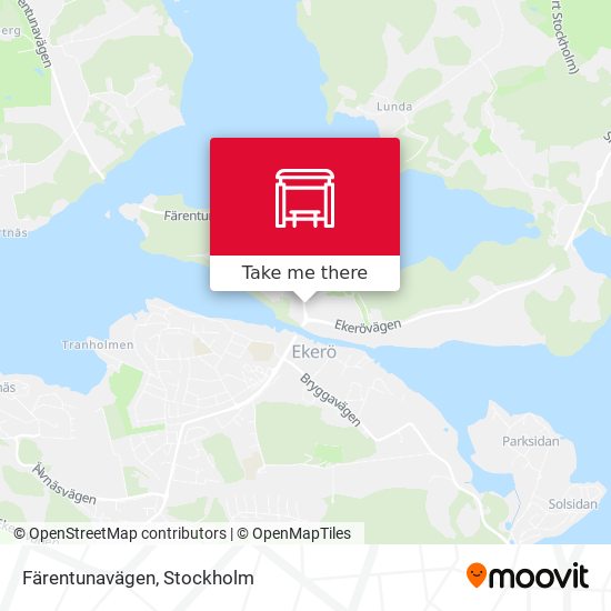 Färentunavägen map