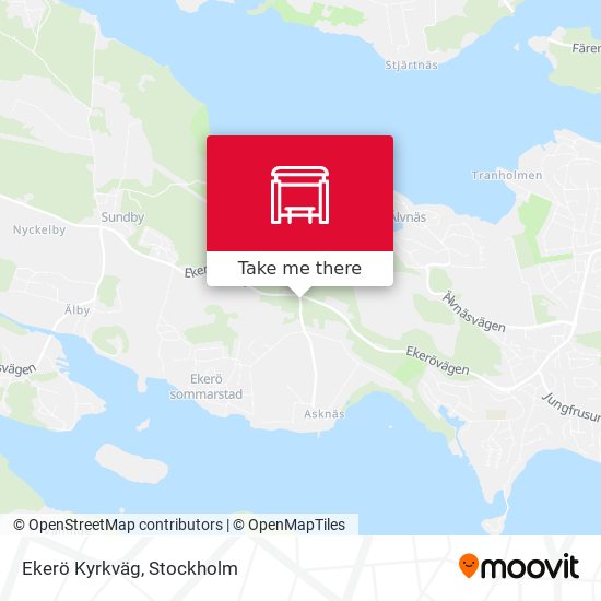 Ekerö Kyrkväg map