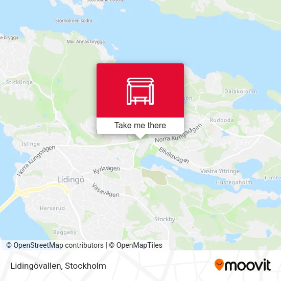 Lidingövallen map