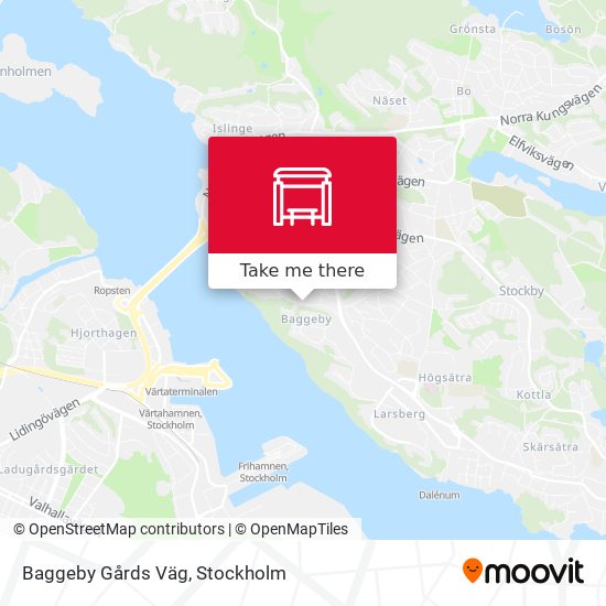 Baggeby Gårds Väg map