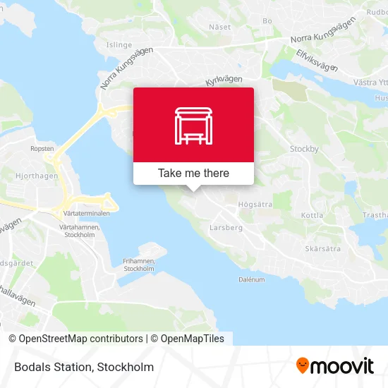 Bodals Station map