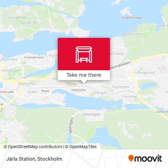 Järla Station map