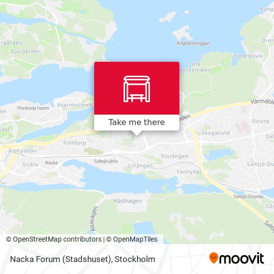 Nacka Forum (Stadshuset) map