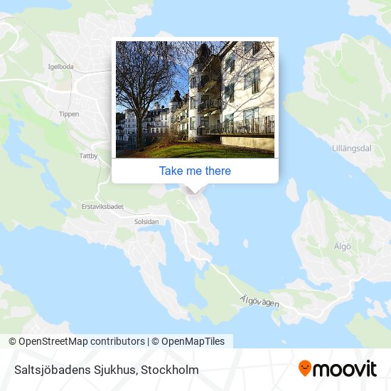 Saltsjöbadens Sjukhus map