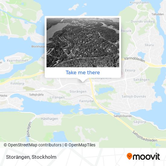 Storängen map