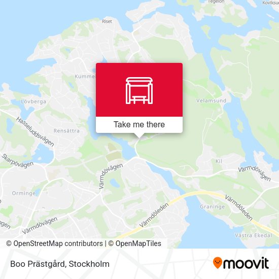 Boo Prästgård map
