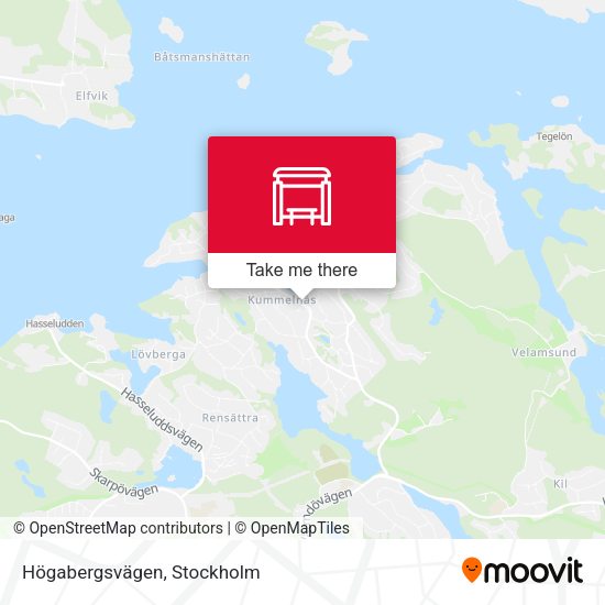 Högabergsvägen map