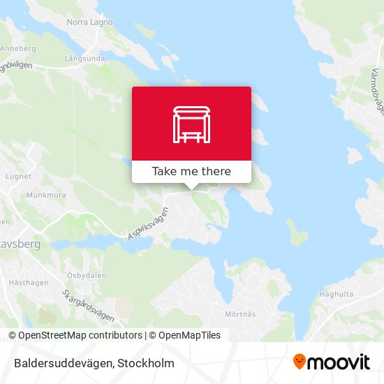 Baldersuddevägen map