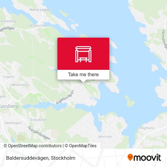 Baldersuddevägen map