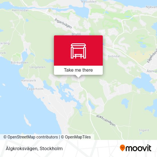 Älgkroksvägen map