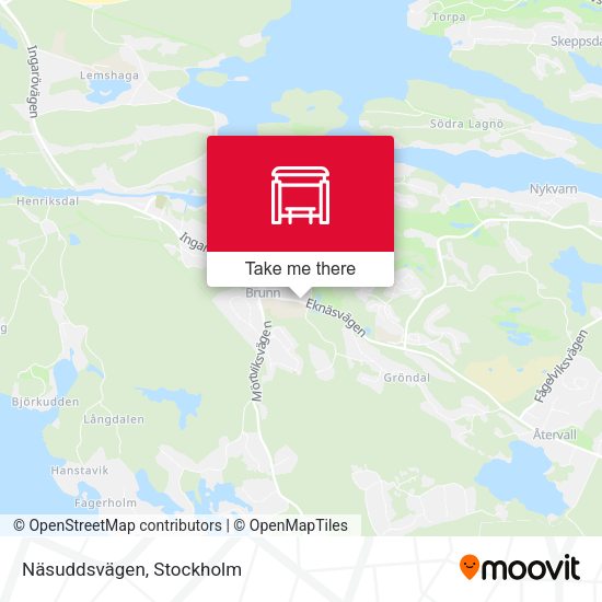 Näsuddsvägen map