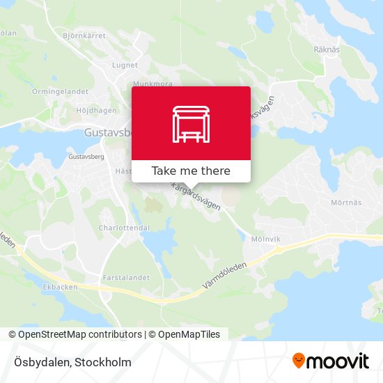 Ösbydalen map