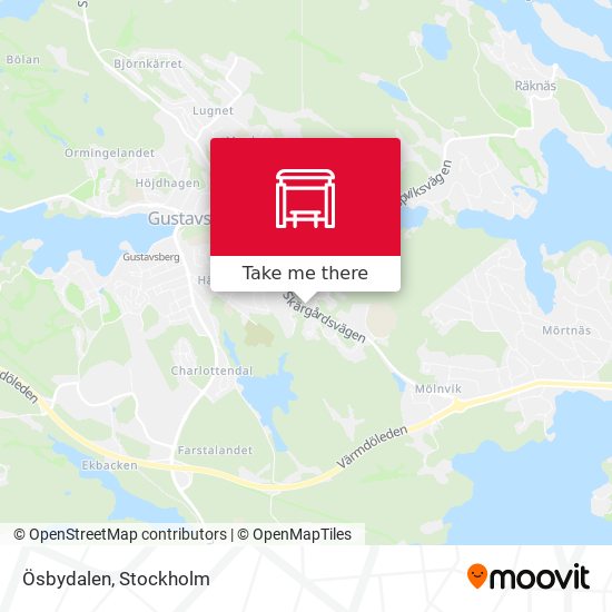 Ösbydalen map