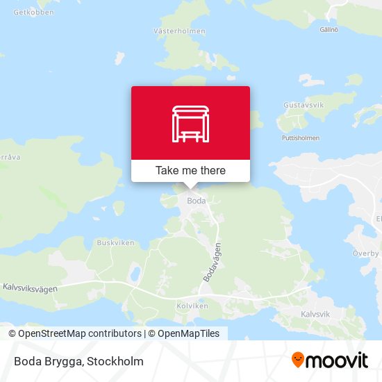 Boda Brygga map