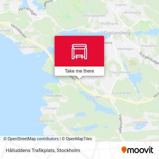 Hålluddens Trafikplats map