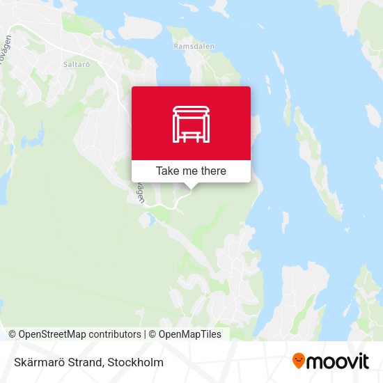 Skärmarö Strand map