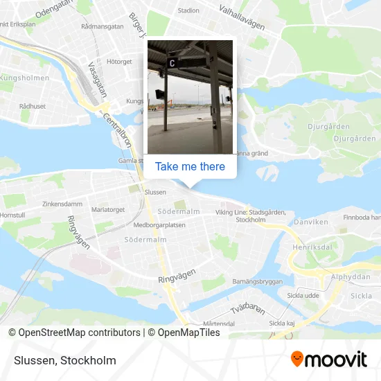 Slussen map