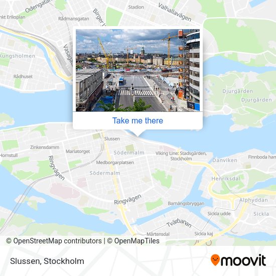 Slussen map