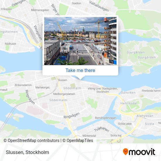 Slussen map