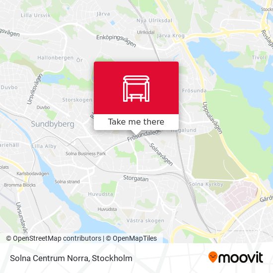 Solna Centrum Norra map