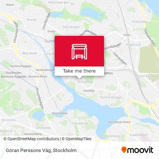 Göran Perssons Väg map