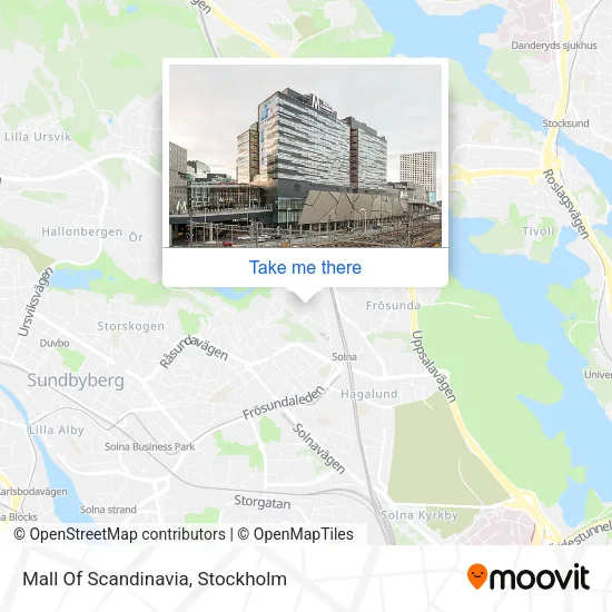 Mall Of Scandinavia map