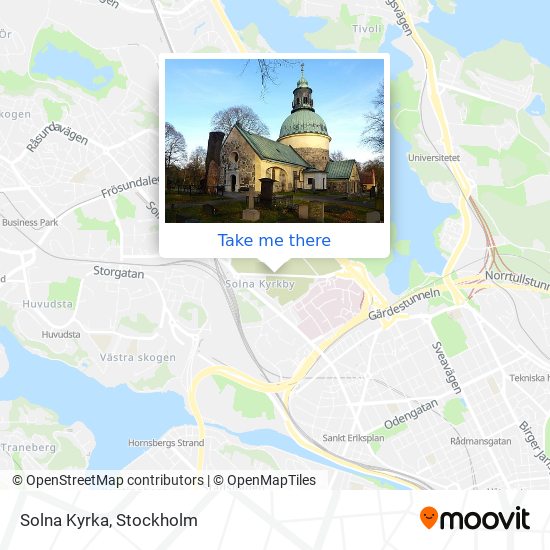Solna Kyrka map
