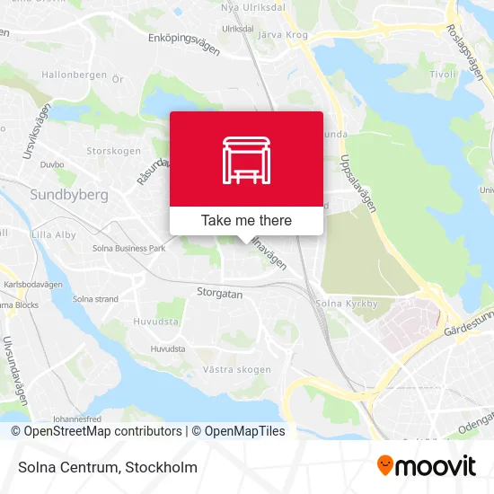 Solna Centrum map