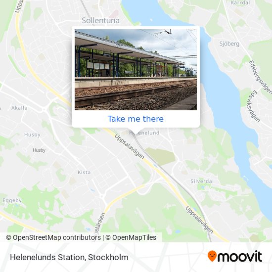 Helenelunds Station map
