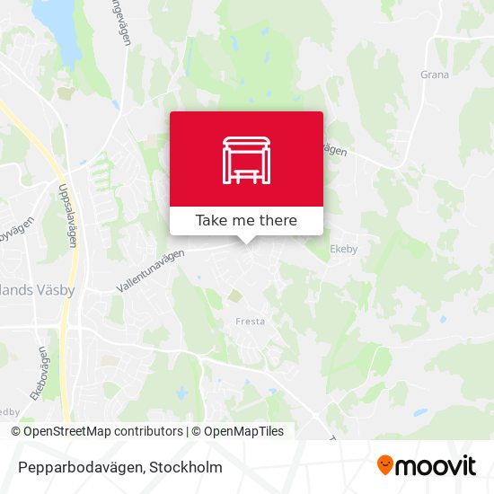 Pepparbodavägen map