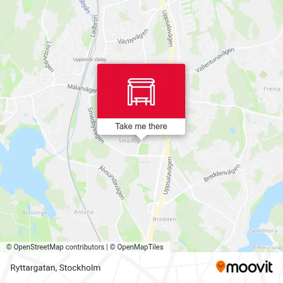 Ryttargatan map