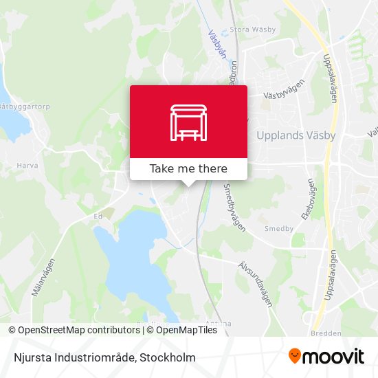 Njursta Industriområde map