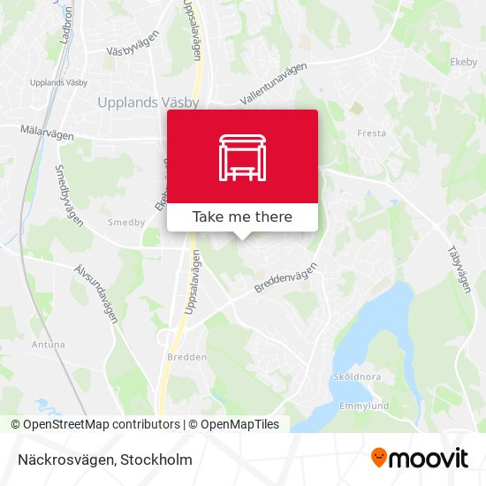 Näckrosvägen map