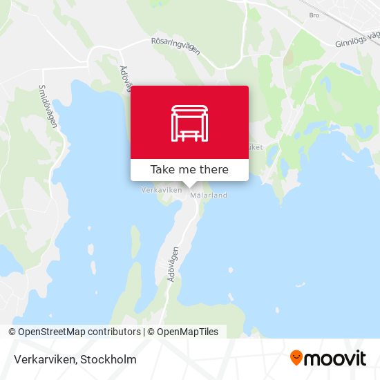 Verkarviken map