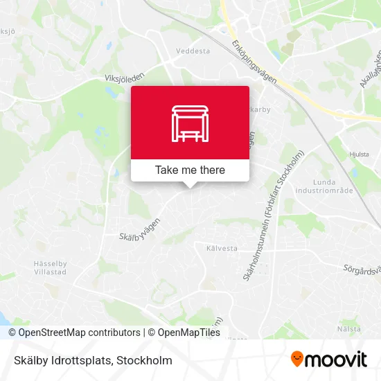 Skälby Idrottsplats map