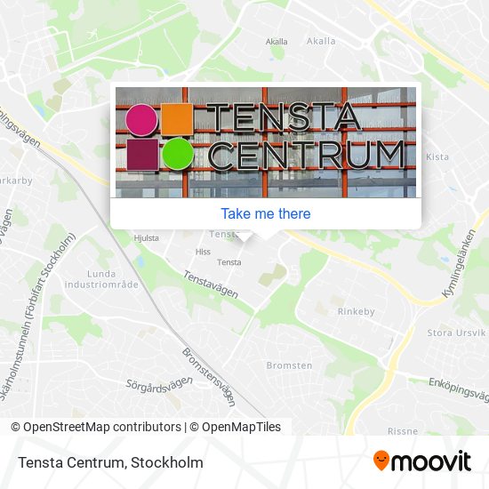 Tensta Centrum map