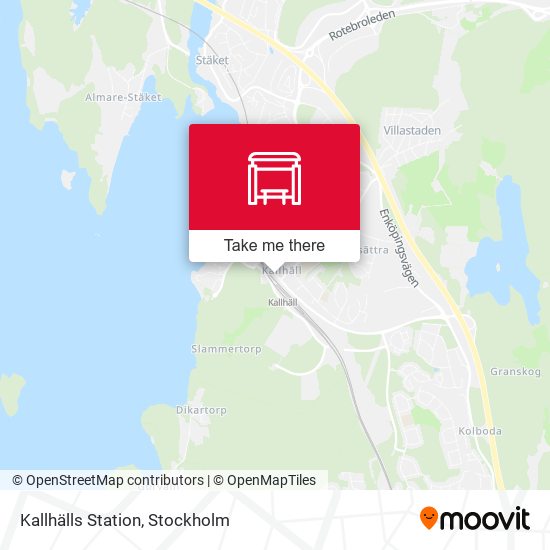 Kallhälls Station map