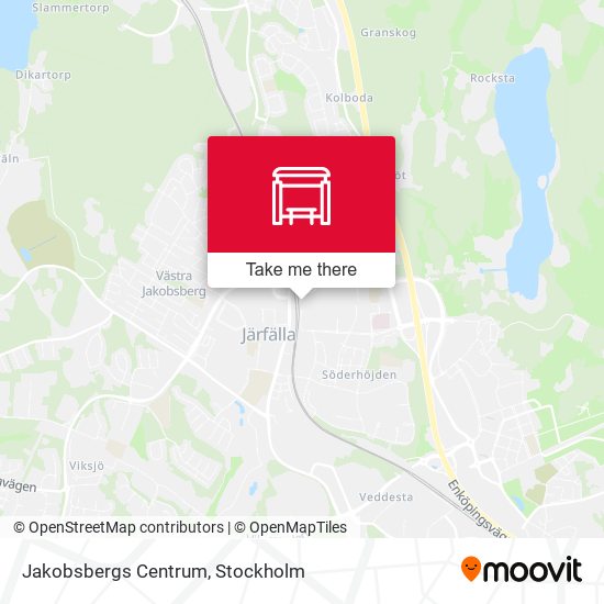 Jakobsbergs Centrum map