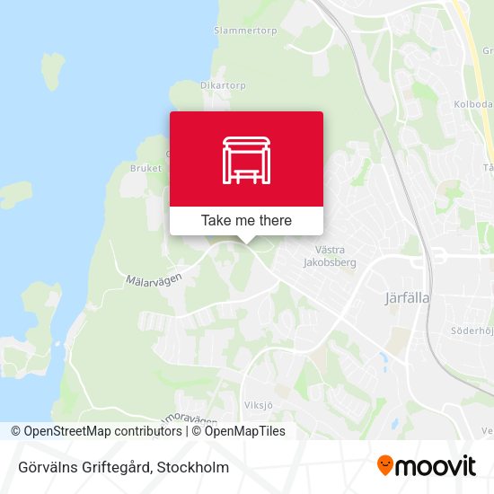 Görvälns Griftegård map