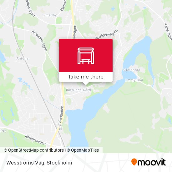 Wesströms Väg map