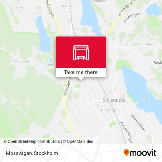 Mossvägen map