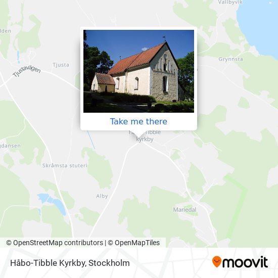 Håbo-Tibble Kyrkby map