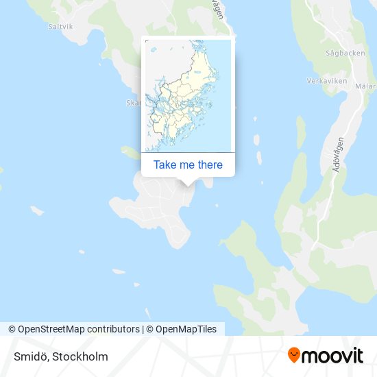 Smidö map