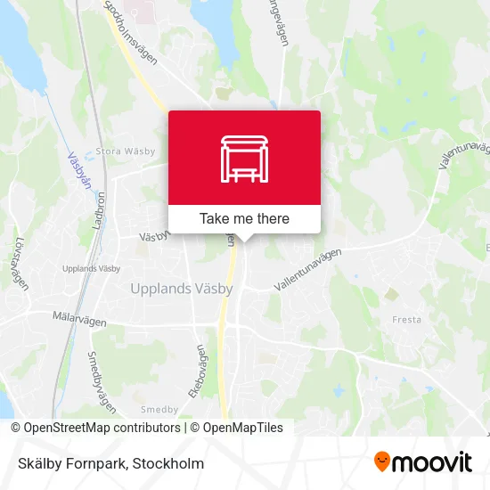 Skälby Fornpark map
