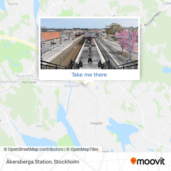 Åkersberga Station map