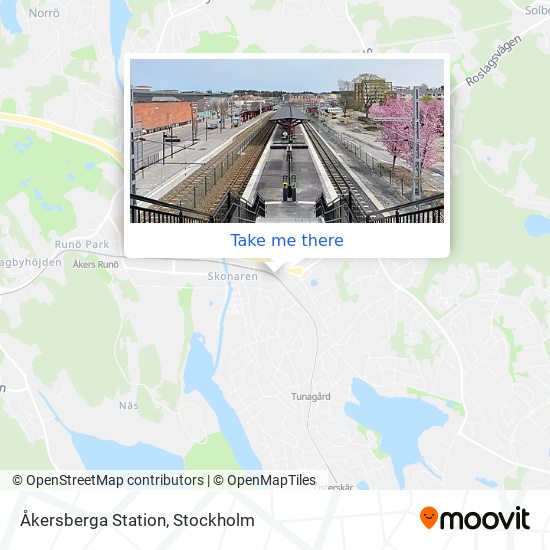 Åkersberga Station map