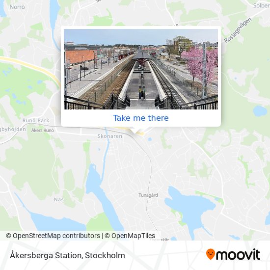 Åkersberga Station map
