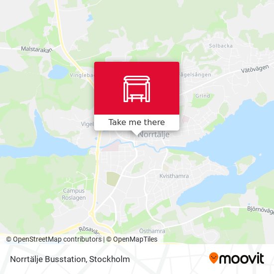 Norrtälje Busstation map