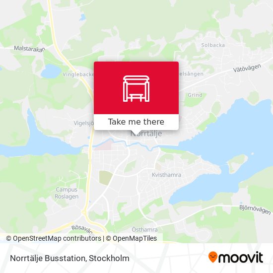 Norrtälje Busstation map